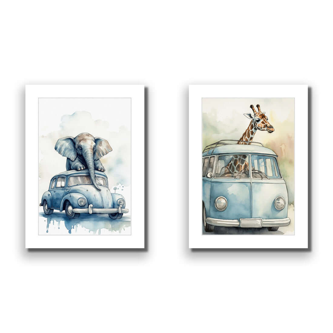 Kombi Zoo Perfect Pair - Wall Art Designs - SET2_6021_AR_V WAD_AP - 030 - MAT_45x30_NONE