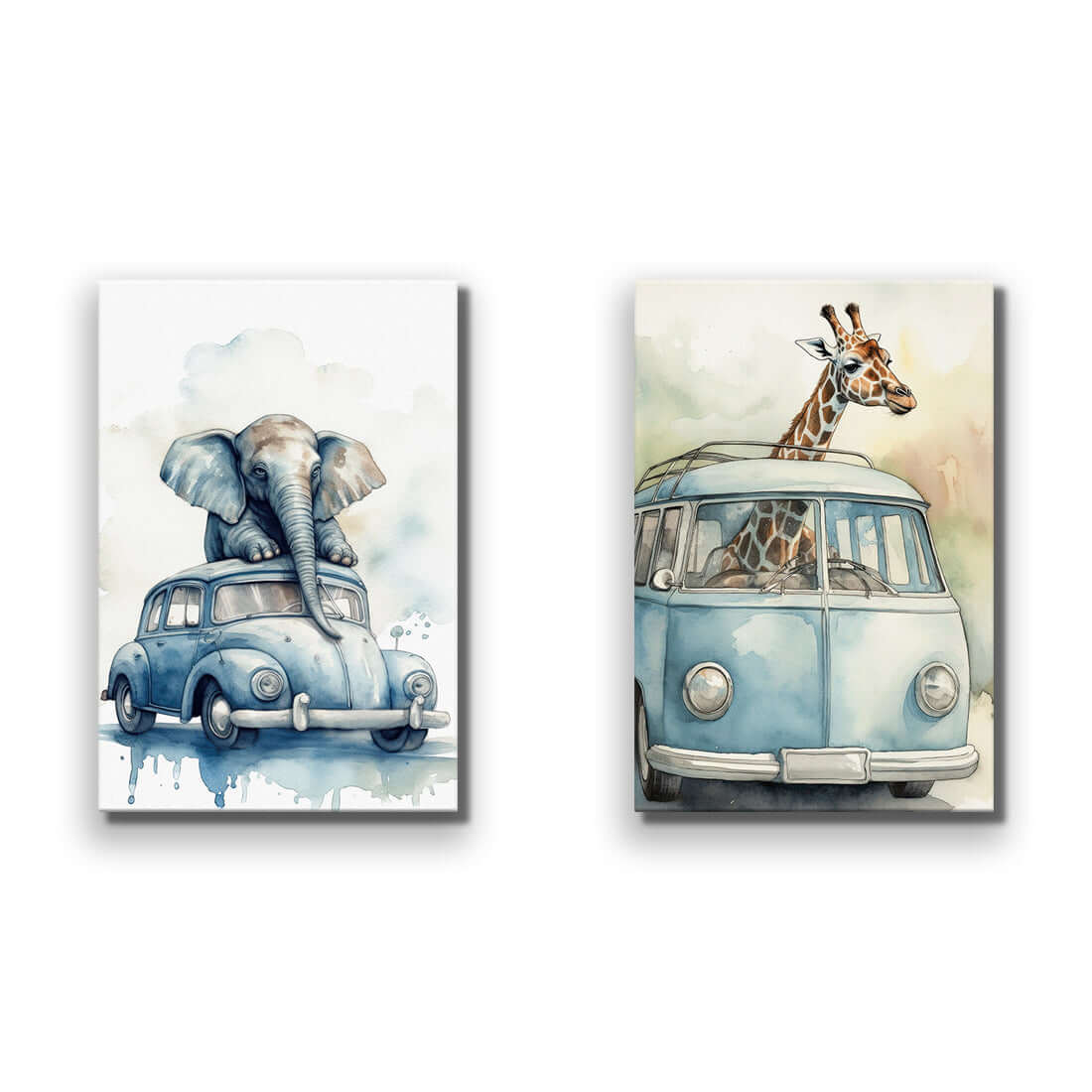 Kombi Zoo Perfect Pair - Wall Art Designs - SET2_6021_AR_V WAD_CP - MPY - 260 - M - S - S_45x30_NONE