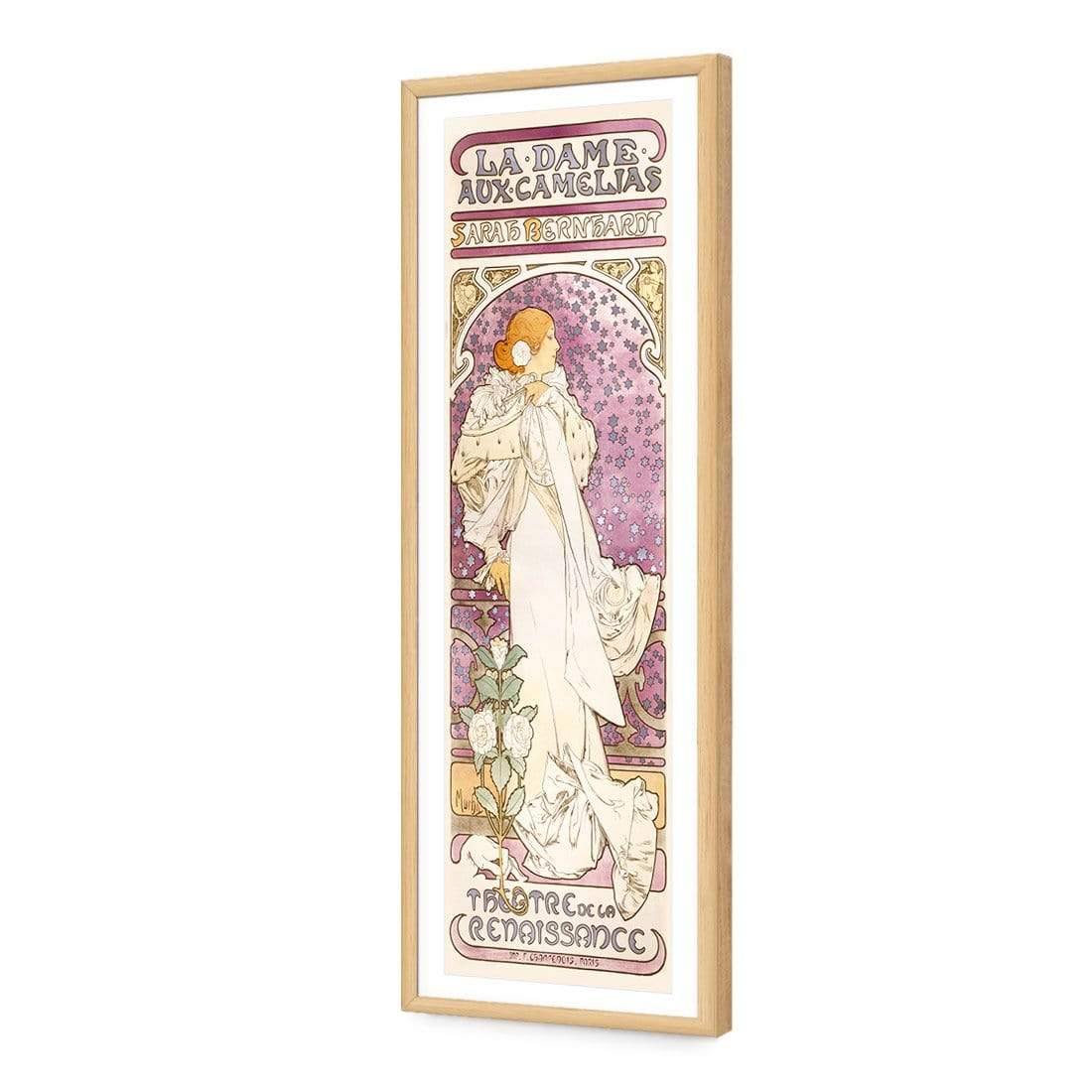 La Dame Aux Camelias By Alphonse Mucha - Wall Art Designs - 986_AL_V WAD_AP - 030 - MAT_90x30_S - 2538 - OAK