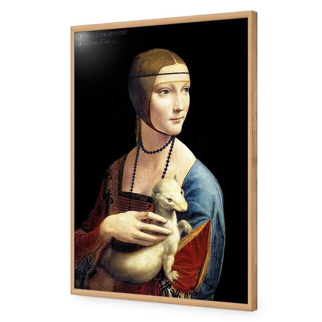 Lady with Ermine By Leonardo Da Vinci - Wall Art Designs - 3389_AR_V WAD_AP - 030 - EDG_45x30_S - 2538 - OAK