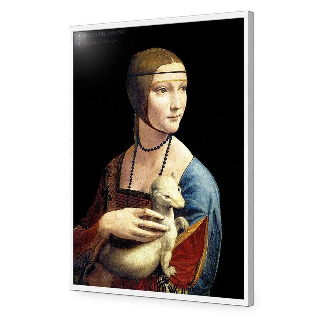 Lady with Ermine By Leonardo Da Vinci - Wall Art Designs - 3389_AR_V WAD_AP - 030 - EDG_45x30_S - 2538 - WHT