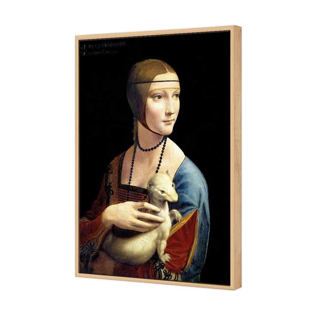 Lady with Ermine By Leonardo Da Vinci - Wall Art Designs - 3389_AR_V WAD_CP - MPY - 260 - M - S - S_45x30_S - 1550 - OAK