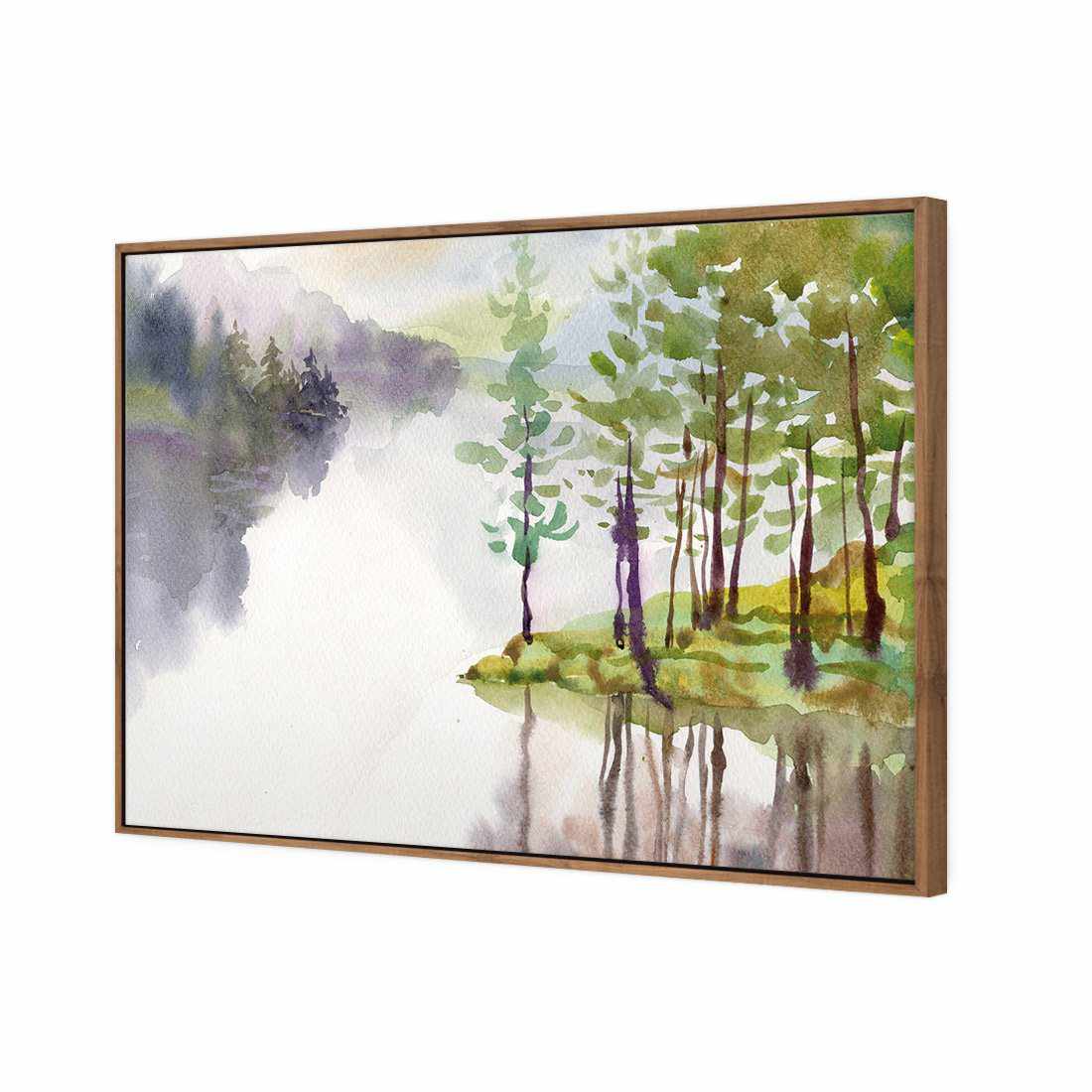 Lake Painted | Classic Canvas | Floating Frame | Natural