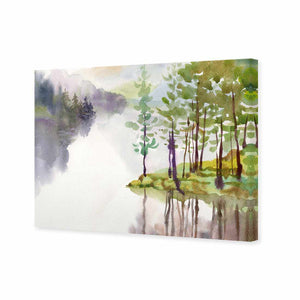 Lake Painted | Classic Canvas | No Frame | Stretched Canvas