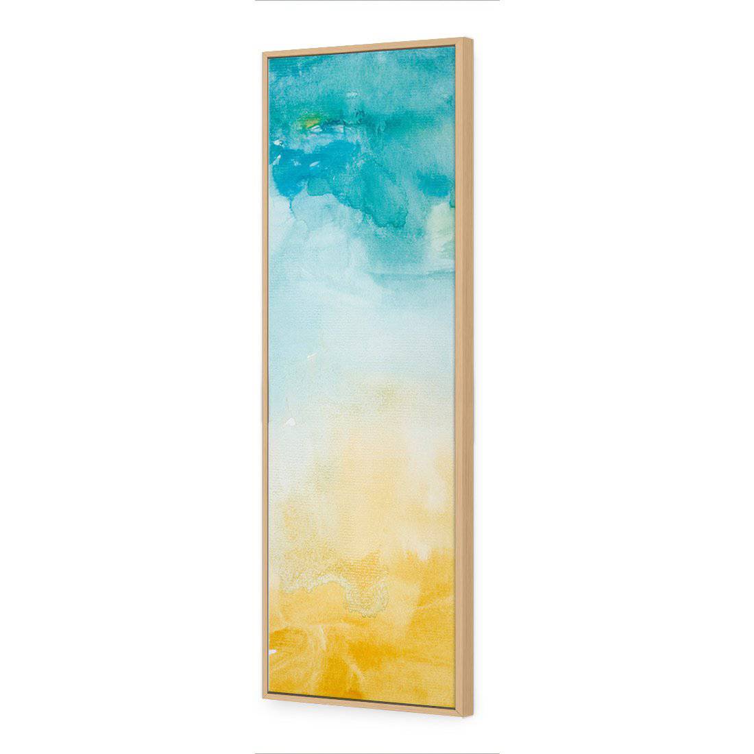 Land and Sea | Standard Canvas | Floating Frame | Oak