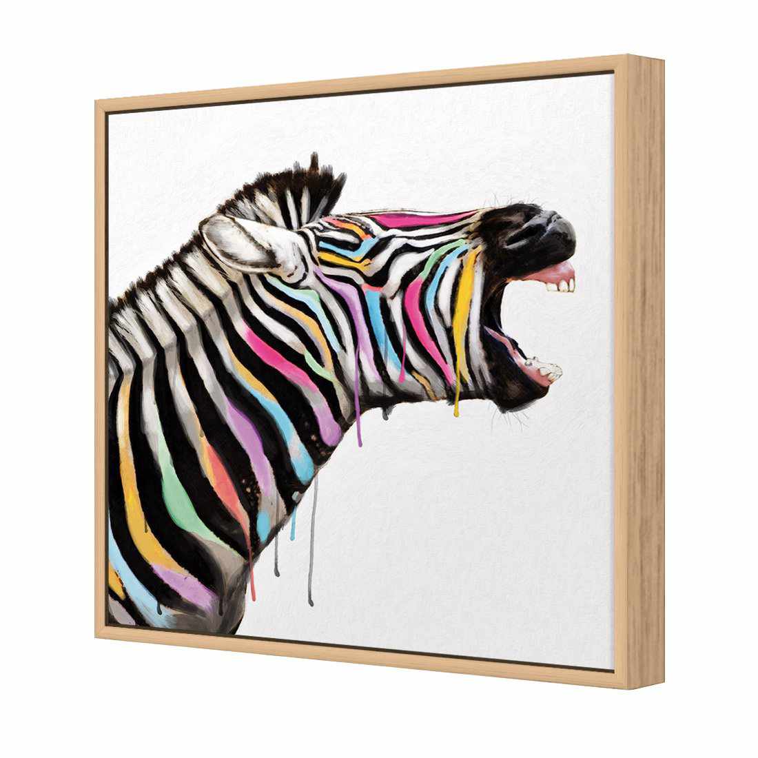 Laughing Stock, Square | Standard Canvas | Floating Frame | Oak