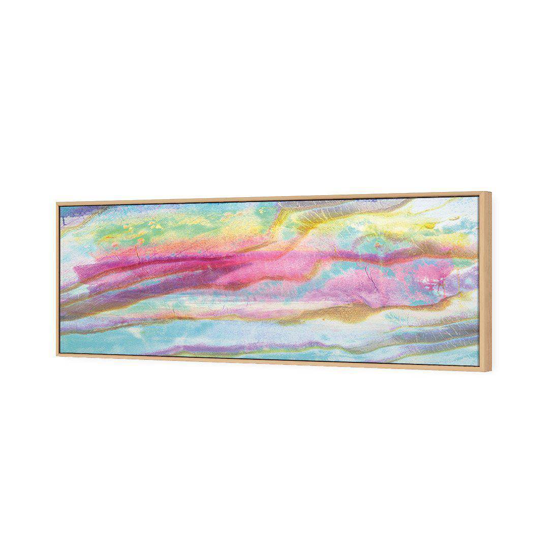 Laughter Lines | Standard Canvas | Floating Frame | Oak