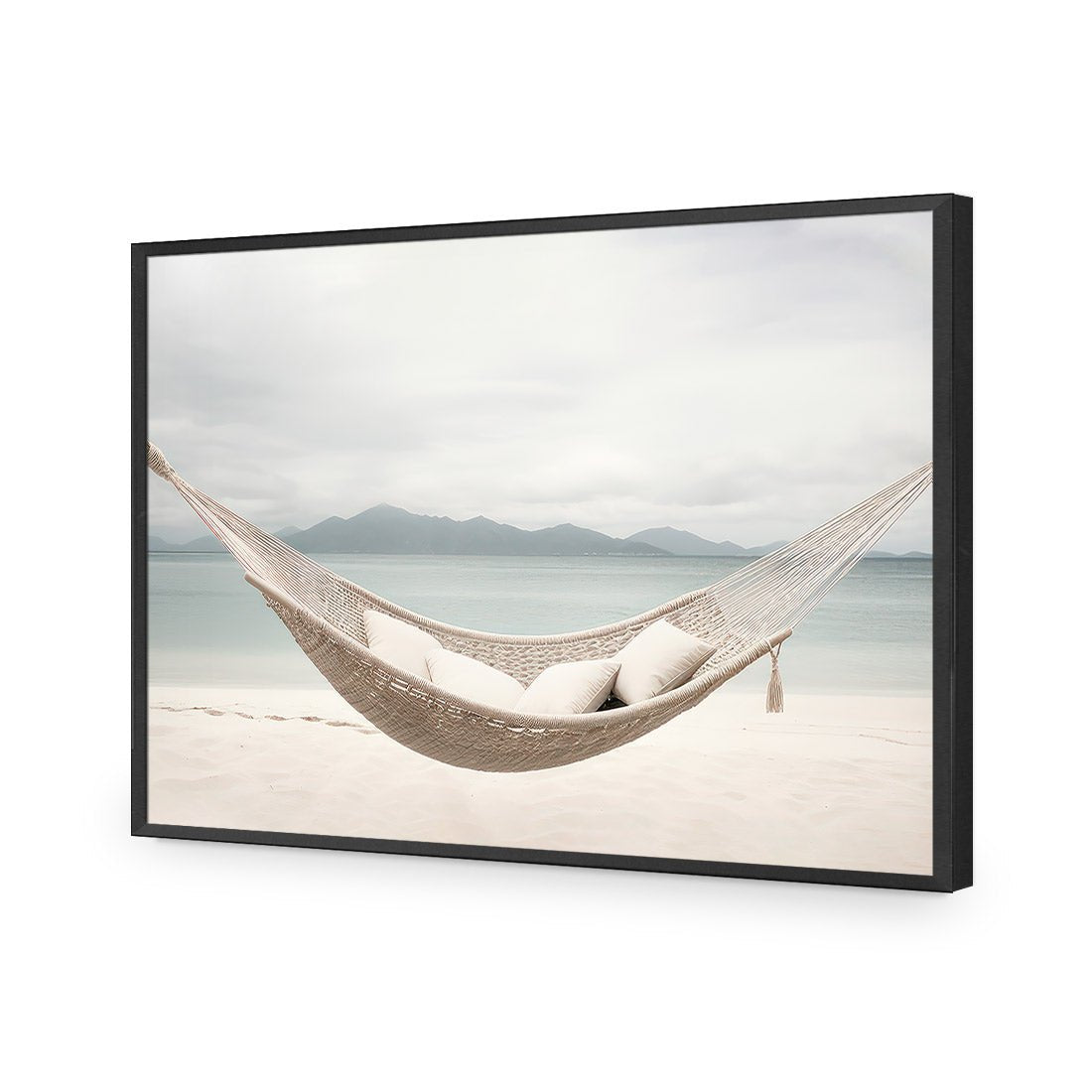 Lazy Beach Day - Wall Art Designs - WH_1174_AR_H CAF_AP - 030 - EDG_45x30_S - 2538 - BLK