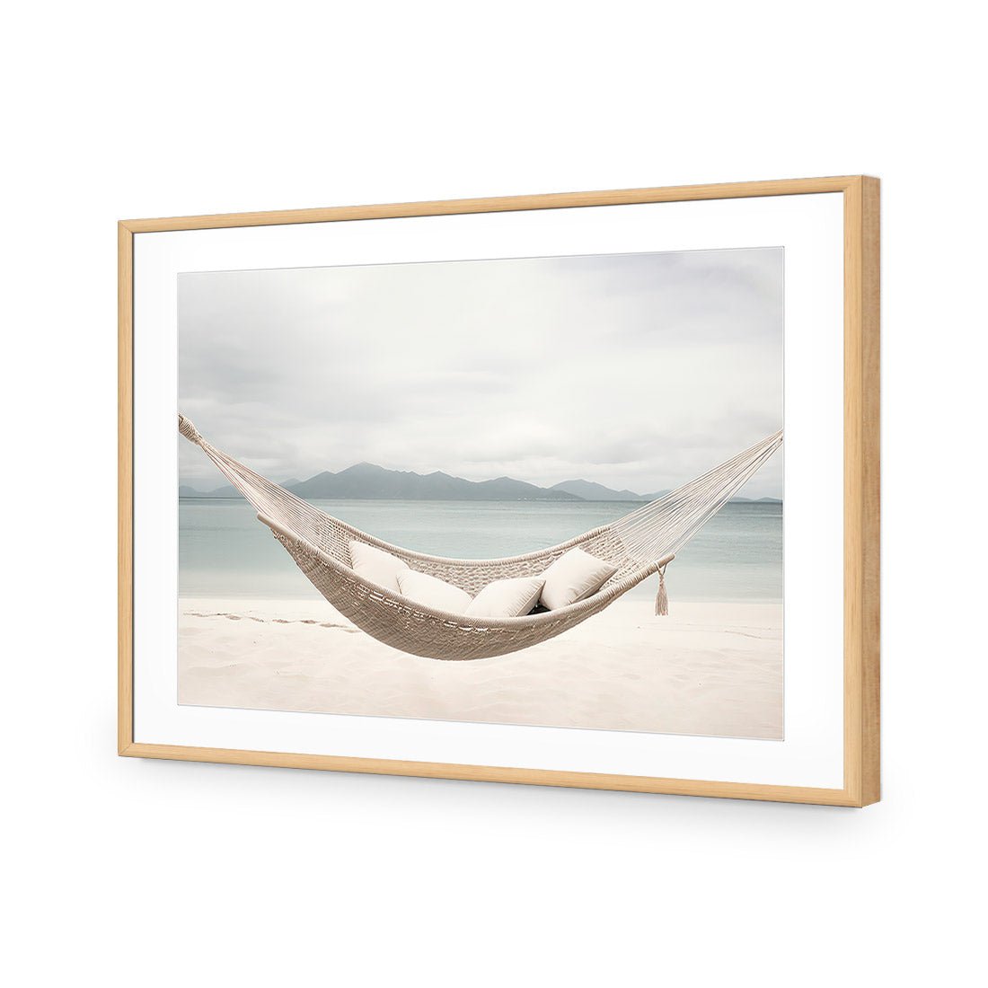 Lazy Beach Day - Wall Art Designs - WH_1174_AR_H CAF_AP - 030 - MAT_45x30_S - 2538 - OAK