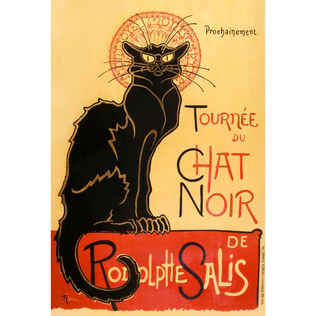 Le Chat Noir Acrylic Print Art - Wall Art Designs - 691_AR_V WAD_AP - 030 - MAT_45x30_NONE