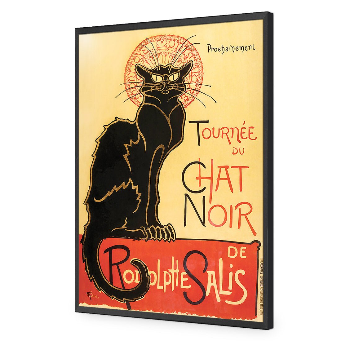 Le Chat Noir Acrylic Print Art - Wall Art Designs - 691_AR_V WAD_AP - 030 - EDG_45x30_S - 2538 - BLK