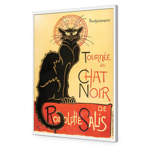 Le Chat Noir By Steinlen | Standard Acrylic | Flat Frame No Border | White