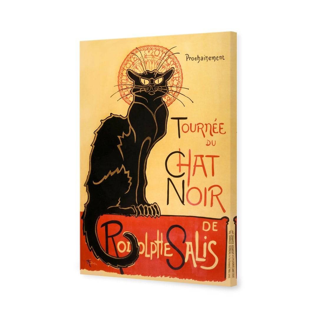 Le Chat Noir By Steinlen | Standard Canvas | No Frame | Stretched Canvas