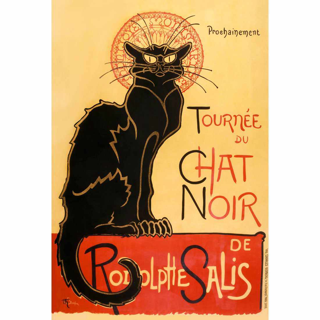 Le Chat Noir By Steinlen Canvas Art - Wall Art Designs - 691_AR_V WAD_CP - MPY - 260 - M - S - S_45x30_NONE_ART