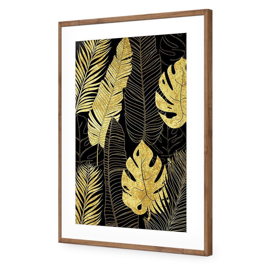 Leaf Montage 1 Gold - Wall Art Designs - 3206_BR_V WAD_CP - MPY - 260 - M - S - S_45x30_NONE