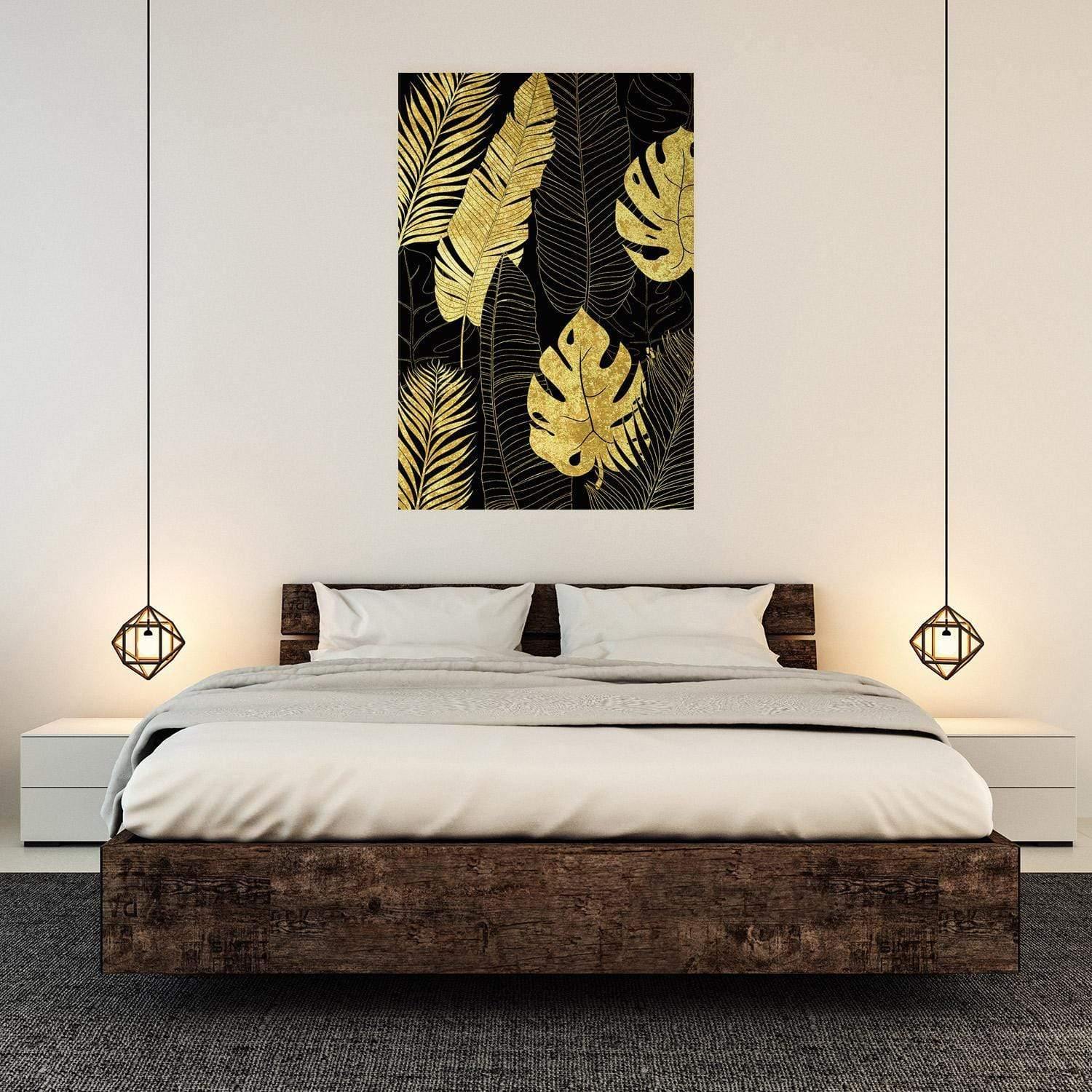 Leaf Montage 1 Gold - Wall Art Designs - 3206_BR_V WAD_CP - MPY - 260 - M - S - S_45x30_NONE