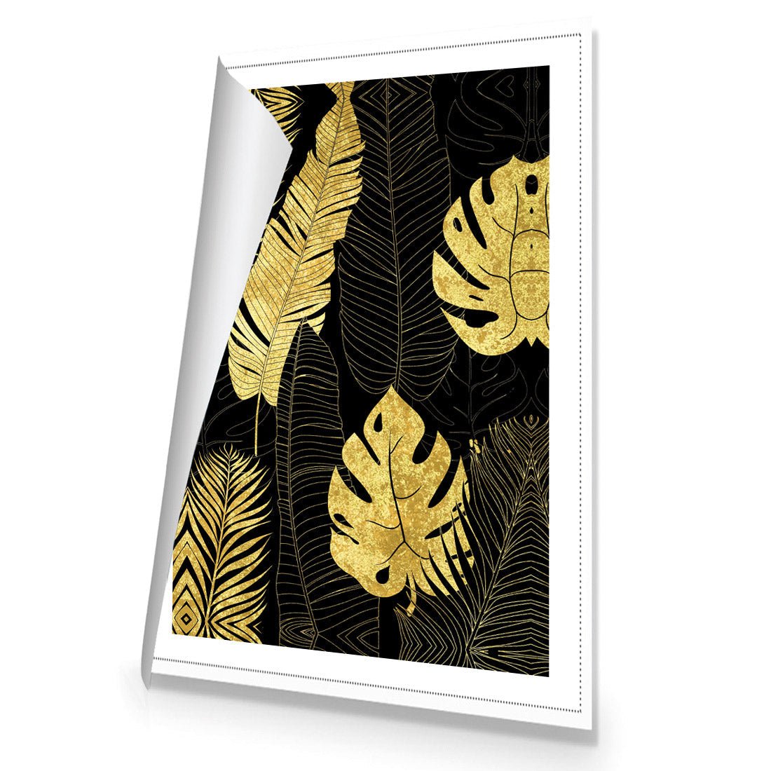 Leaf Montage 1 Gold - Wall Art Designs - 3206_BR_V WAD_CP - MPY - 260 - M - S - S_45x30_NONE