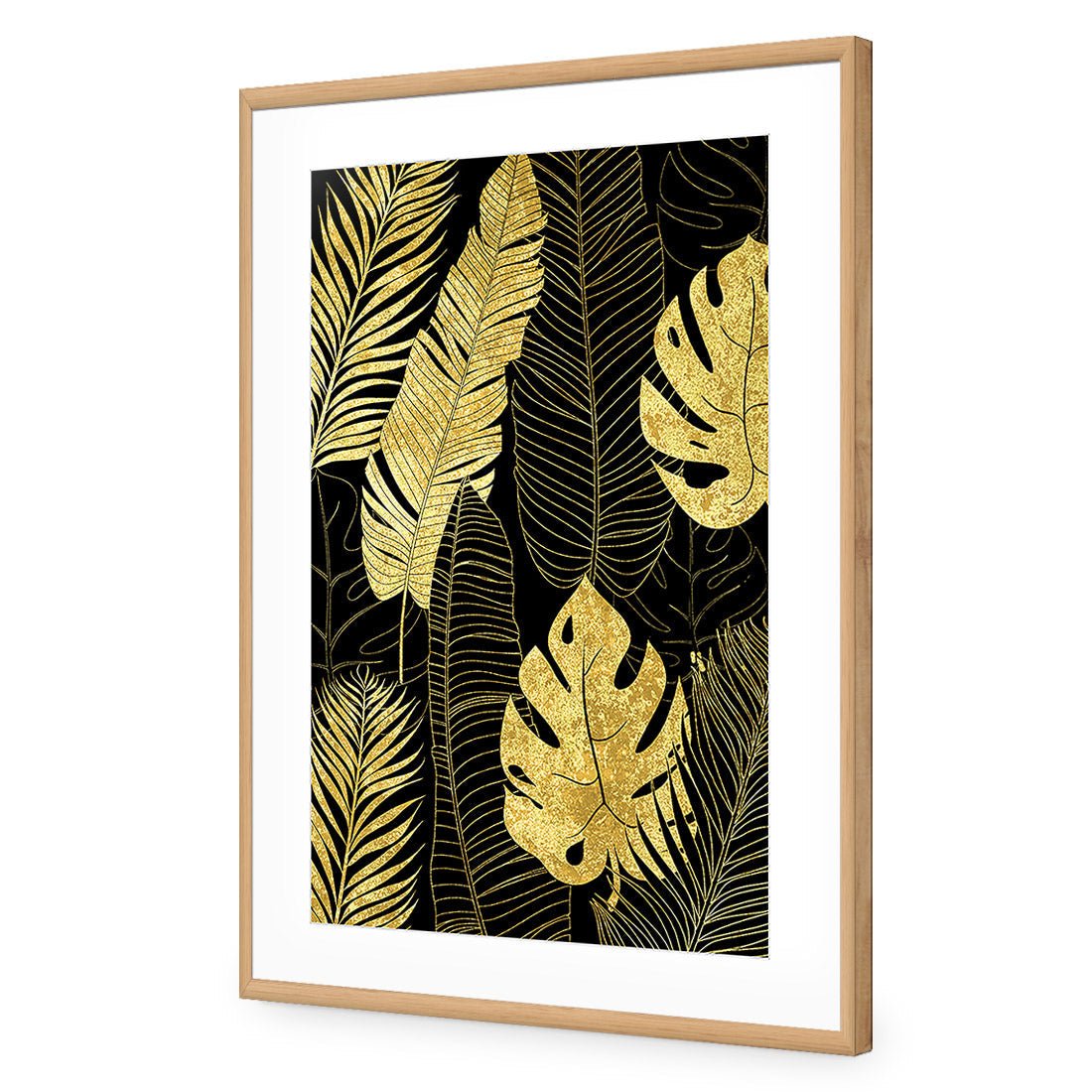 Leaf Montage 1 Gold - Wall Art Designs - 3206_BR_V WAD_CP - MPY - 260 - M - S - S_45x30_NONE