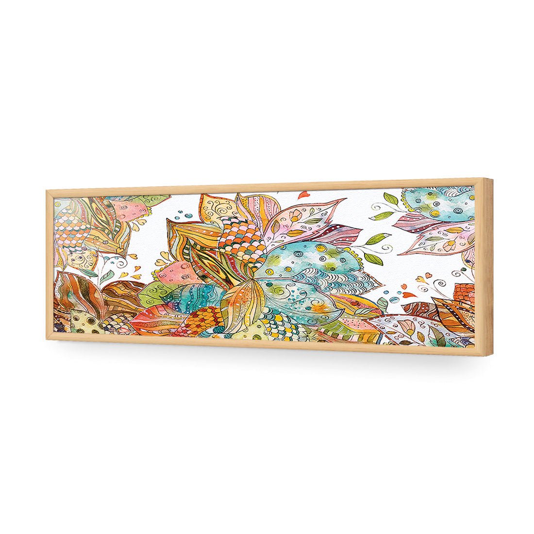 Leaf Relief (long) - Wall Art Designs - 2512_AL_H WAD_AP - 030 - EDG_90x30_S - 2538 - OAK