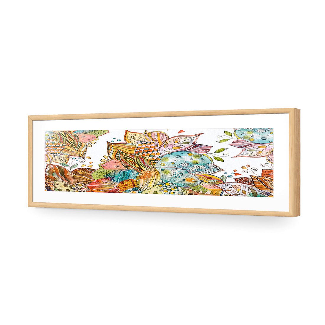 Leaf Relief (long) - Wall Art Designs - 2512_AL_H WAD_AP - 030 - MAT_90x30_S - 2538 - OAK