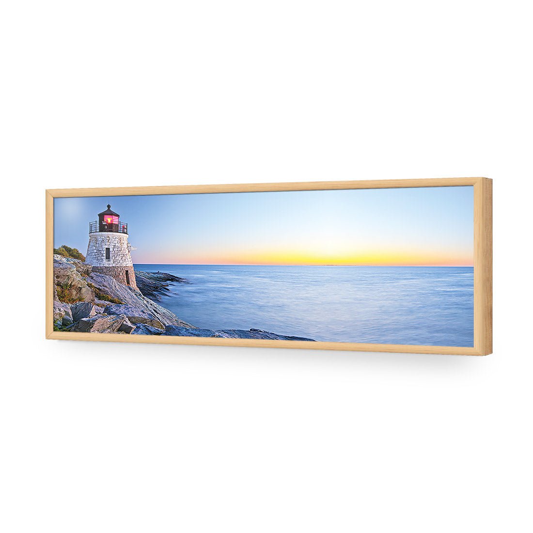 Lighthouse at Sunset (Long) - Wall Art Designs - 1179_AL_H WAD_AP - 030 - EDG_90x30_S - 2538 - OAK