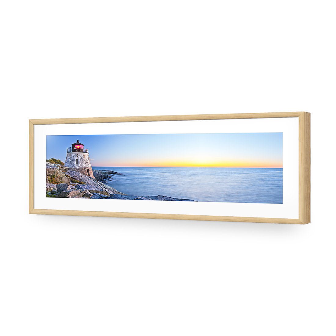 Lighthouse at Sunset (Long) - Wall Art Designs - 1179_AL_H WAD_AP - 030 - MAT_90x30_S - 2538 - OAK