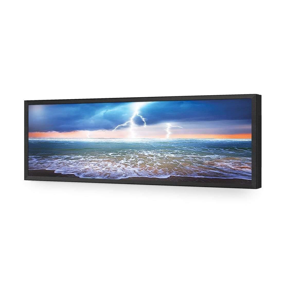 Lightning Beach (Long) - Wall Art Designs - 1229_AL_H CAF_AP - 030 - EDG_90x30_S - 2538 - BLK