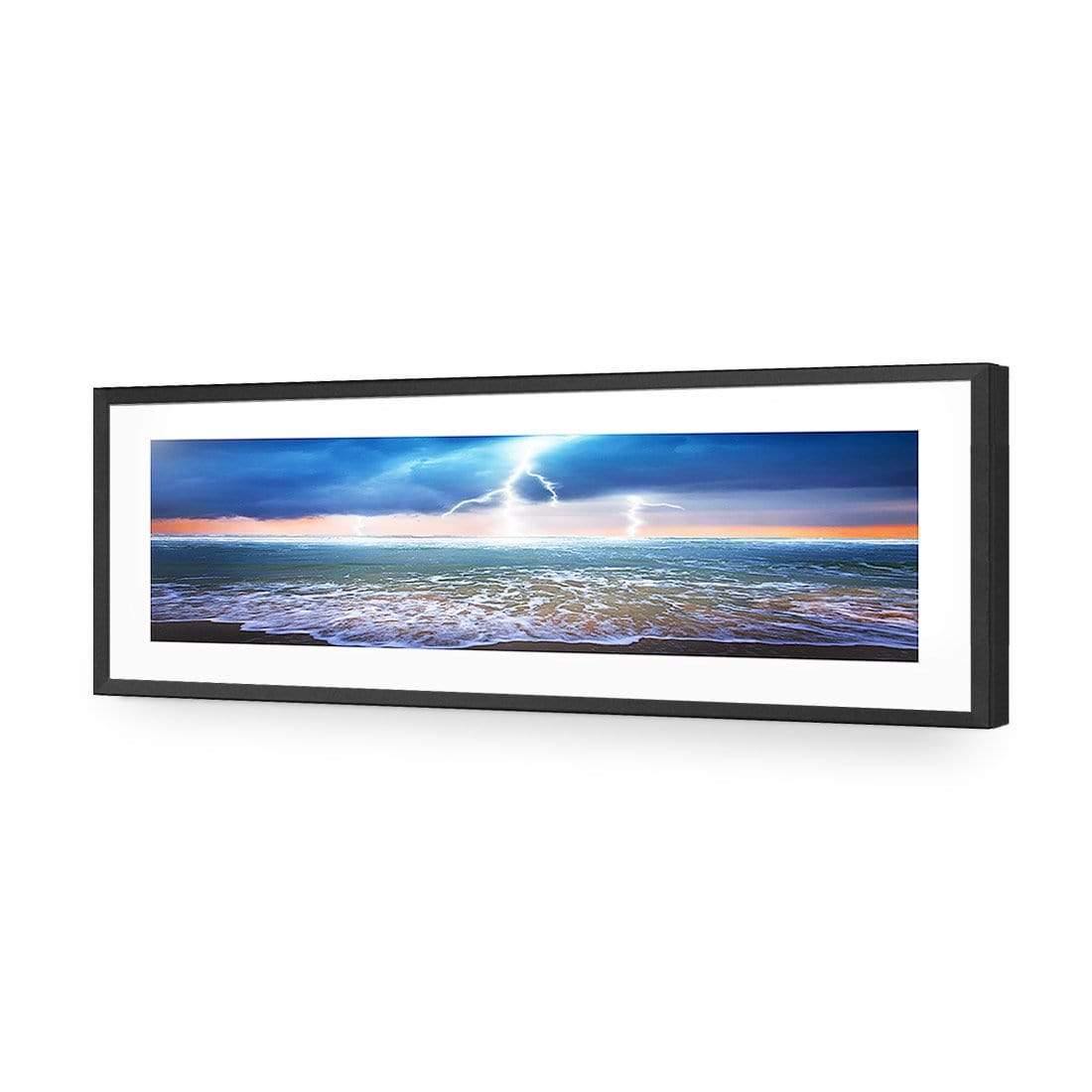 Lightning Beach (Long) - Wall Art Designs - 1229_AL_H CAF_AP - 030 - MAT_90x30_S - 2538 - BLK