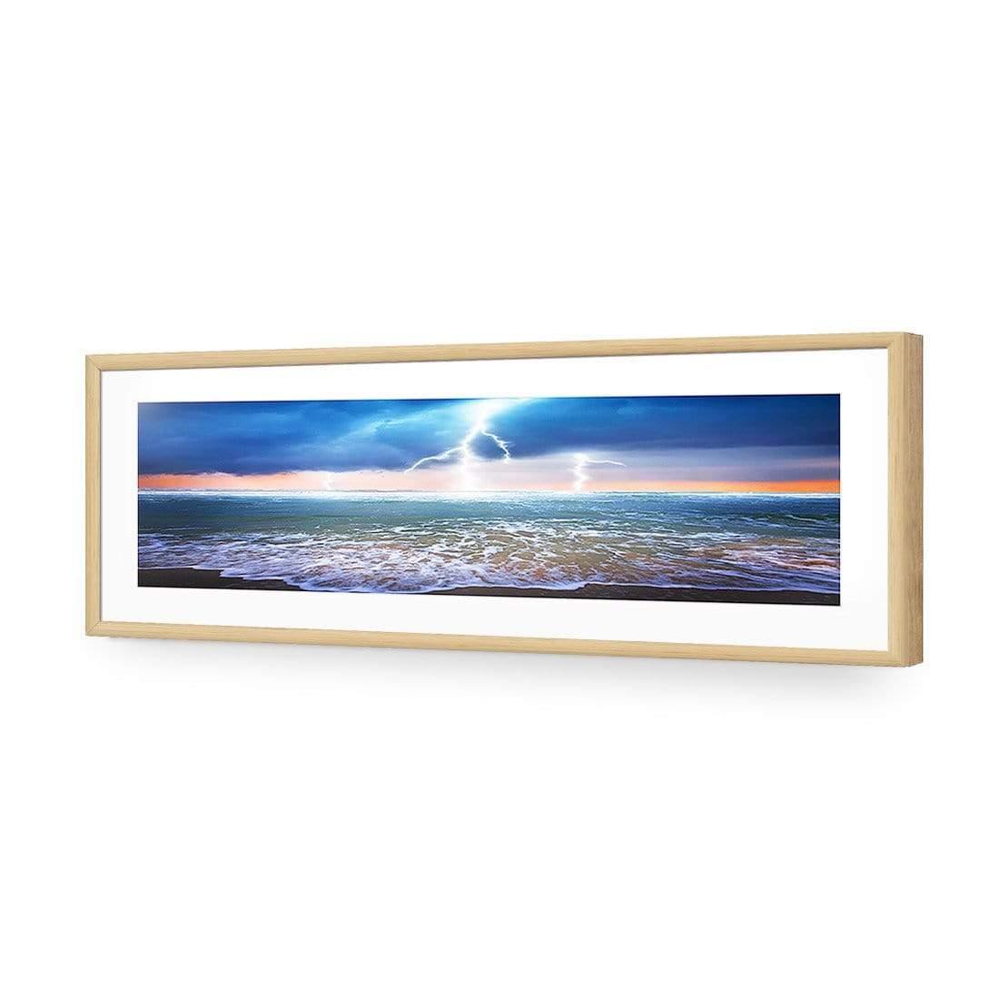 Lightning Beach (Long) - Wall Art Designs - 1229_AL_H CAF_AP - 030 - MAT_90x30_S - 2538 - OAK