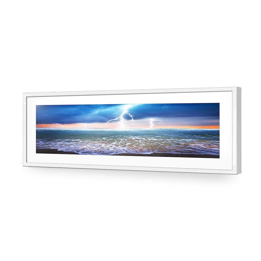 Lightning Beach (Long) - Wall Art Designs - 1229_AL_H CAF_AP - 030 - MAT_90x30_S - 2538 - WHT