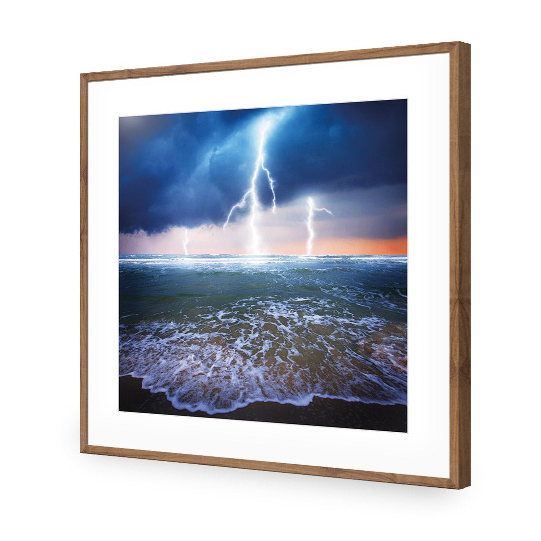 Lightning Beach (square) - Wall Art Designs - 1229_AS_Q WAD_AP - 030 - MAT_37x37_S - 2538 - NAT