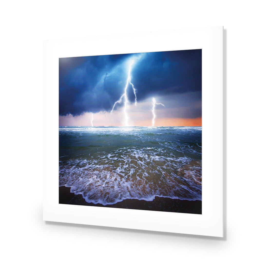 Lightning Beach (square) - Wall Art Designs - 1229_AS_Q WAD_AP - 030 - MAT_37x37_NONE