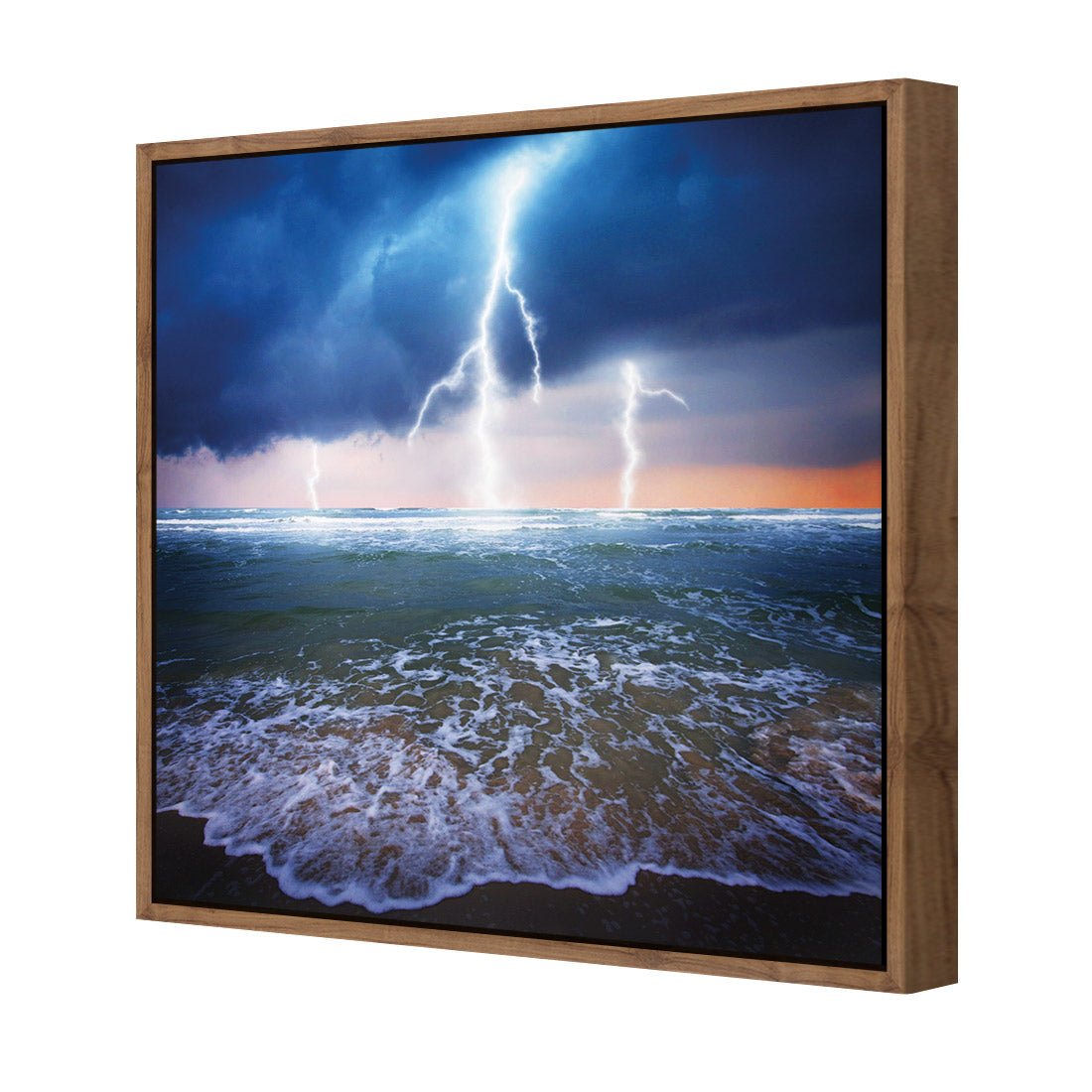 Lightning Beach (square) - Wall Art Designs - 1229_AS_Q WAD_CP - MPY - 260 - M - S - S_37x37_S - 1550 - NAT