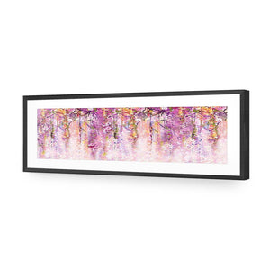 Lilac Dream, Long | Standard Acrylic | Flat Frame With Border | Black