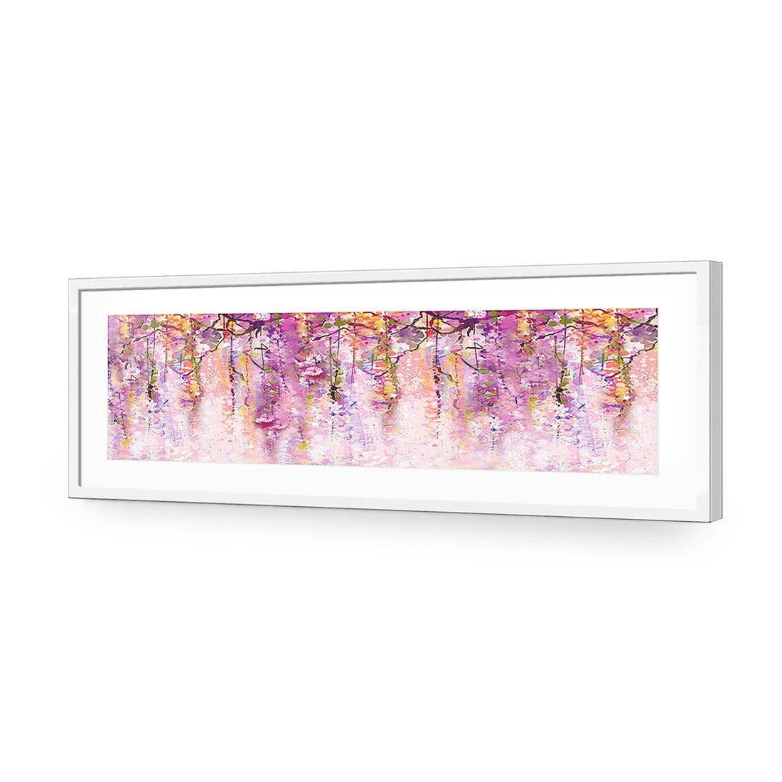 Lilac Dream, Long | Standard Acrylic | Flat Frame With Border | White