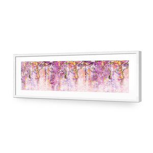 Lilac Dream, Long | Standard Acrylic | Flat Frame With Border | White