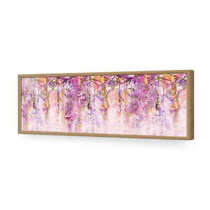 Lilac Dream, Long | Standard Acrylic | Flat Frame No Border | Oak