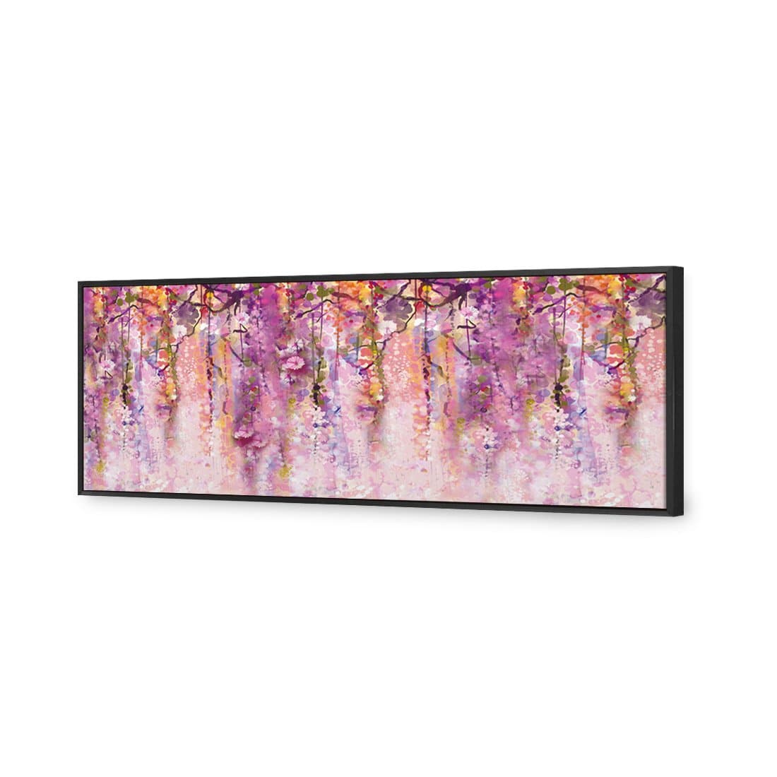 Lilac Dream, Long | Standard Canvas | Floating Frame | Black