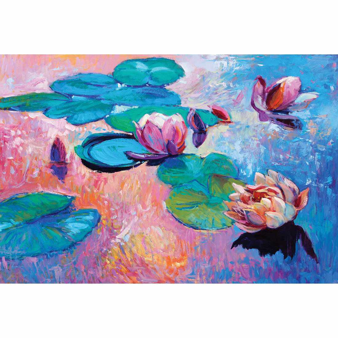 Lily Pads Canvas Art - Wall Art Designs - 2203_AR_H WAD_CP - MPY - 260 - M - S - S_45x30_NONE