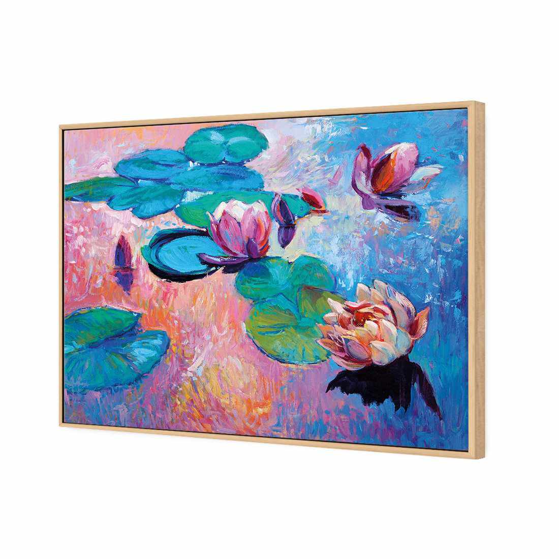 Lily Pads Canvas Art - Wall Art Designs - 2203_AR_H WAD_CP - MPY - 260 - M - S - S_45x30_S - 1550 - OAK