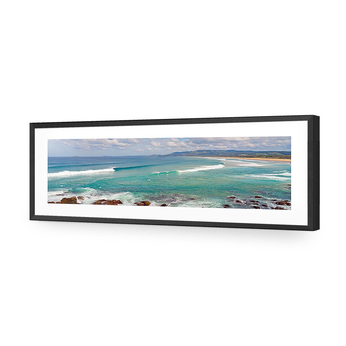 Line Up Back Beach - Wall Art Designs - 1943_AL_H WAD_AP - 030 - MAT_90x30_S - 2538 - BLK