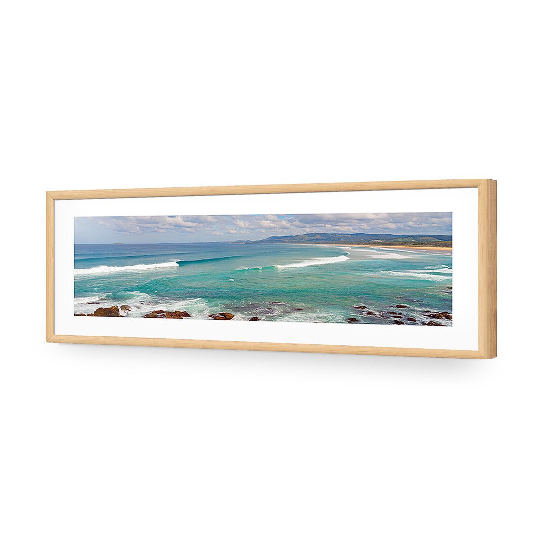 Line Up Back Beach - Wall Art Designs - 1943_AL_H WAD_AP - 030 - MAT_90x30_S - 2538 - OAK