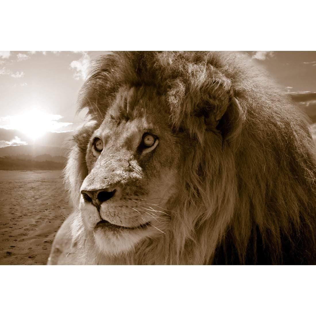 Lion King, Sepia - Wall Art Designs - 928_CR_H WAD_CP - MPY - 260 - M - S - S_45x30_NONE