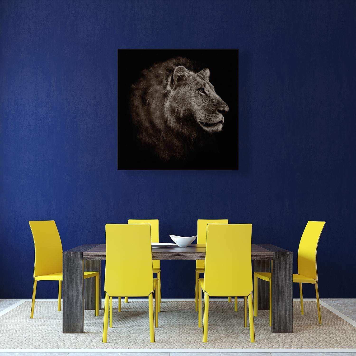 Lion Portrait - Wall Art Designs - 3111_AS_Q WAD_CP - MPY - 260 - M - S - S_37x37_NONE