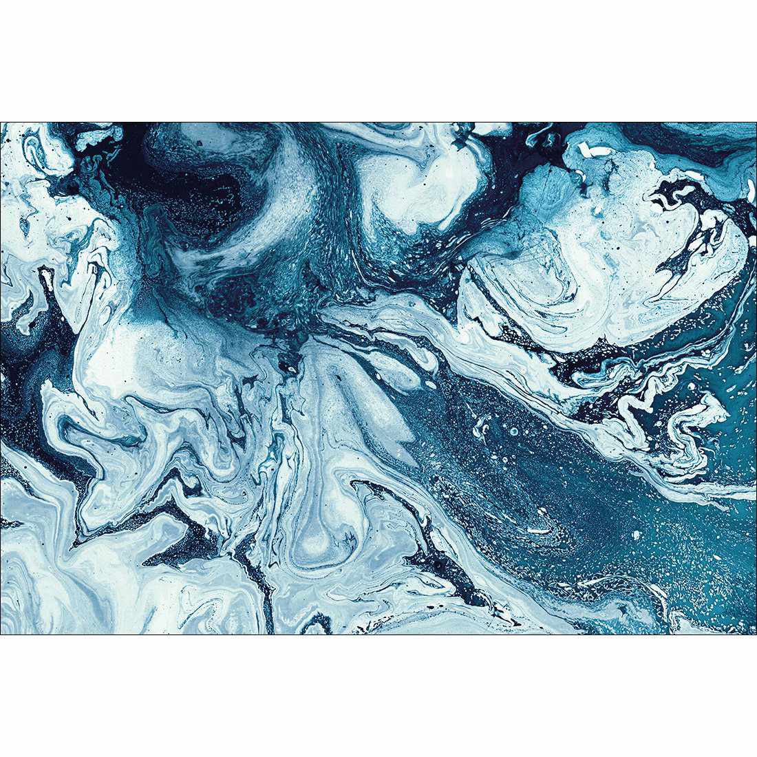 Liquified, Deep Blue Canvas Art - Wall Art Designs - 2505_FR_H WAD_CP - MPY - 260 - M - S - S_45x30_NONE