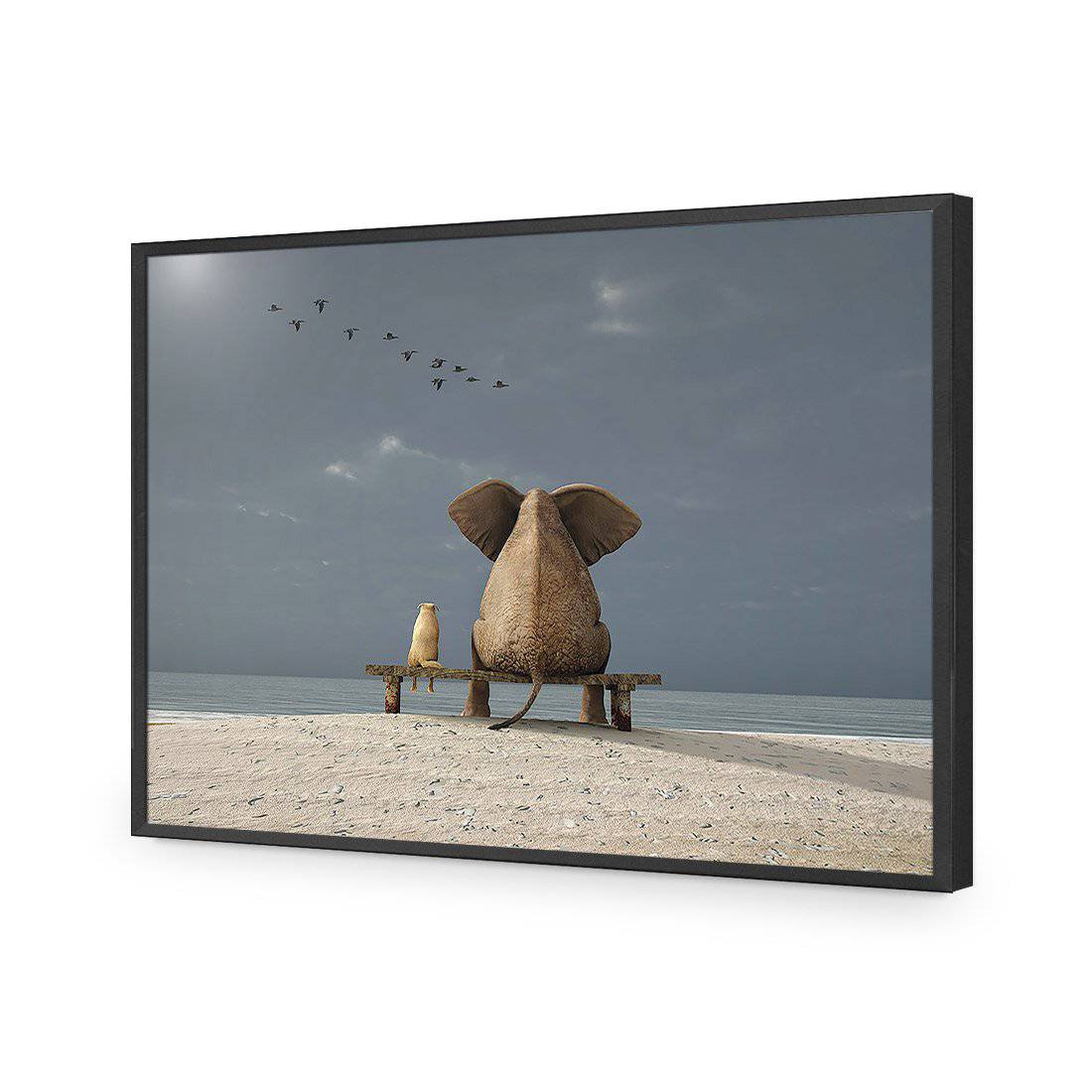 Little And Large | Standard Acrylic | Flat Frame No Border | Black