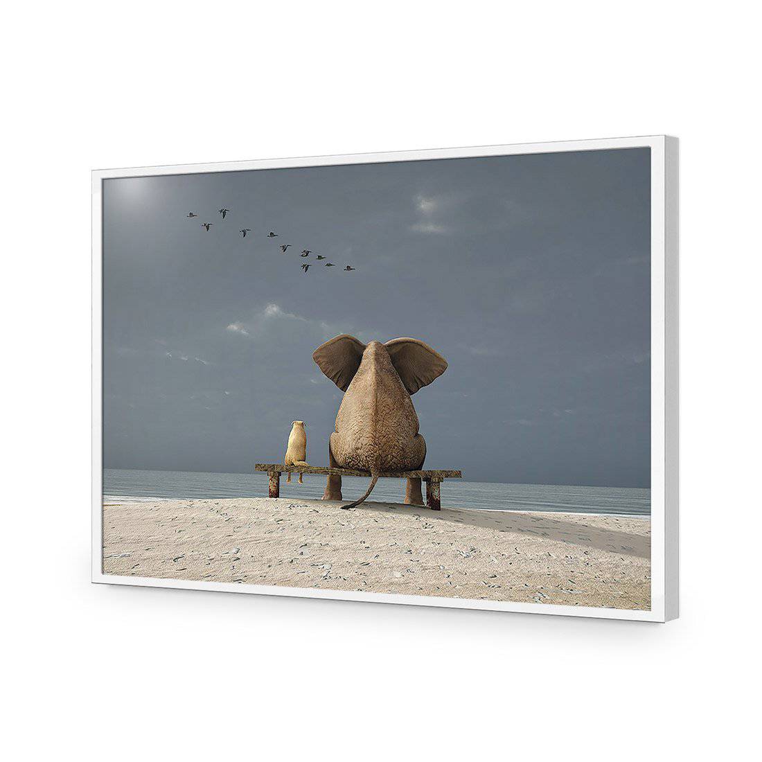 Little And Large | Standard Acrylic | Flat Frame No Border | White