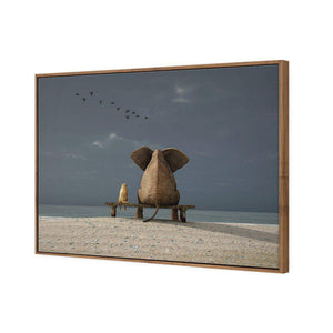 Little And Large | Standard Canvas | Floating Frame | Natural