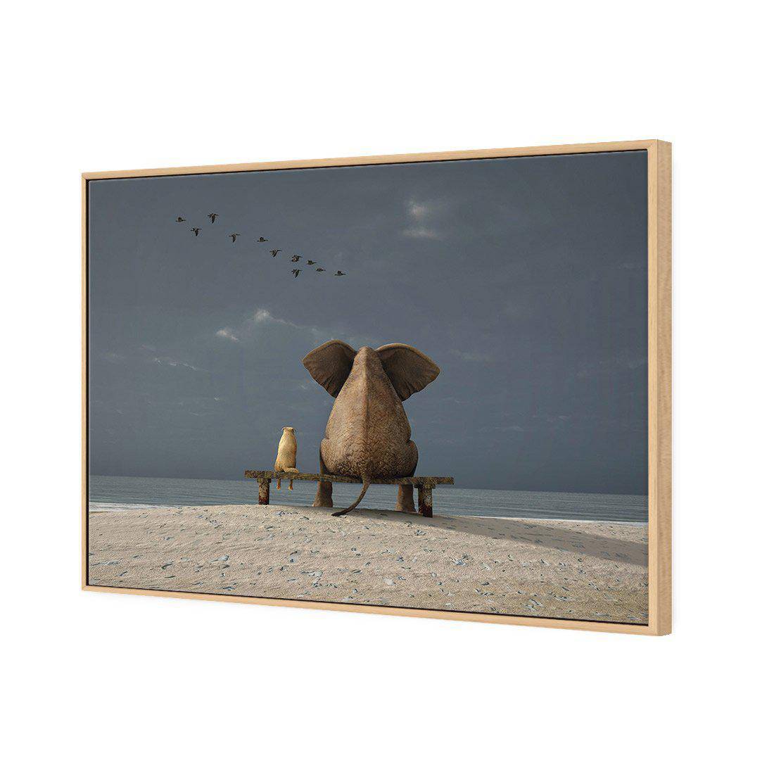 Little And Large | Standard Canvas | Floating Frame | Oak