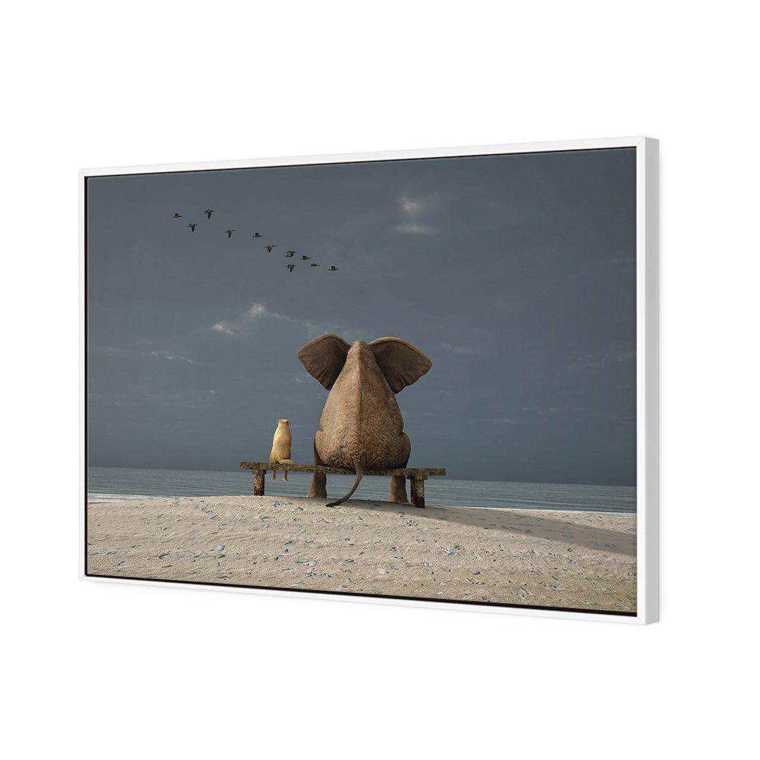 Little And Large | Standard Canvas | Floating Frame | White